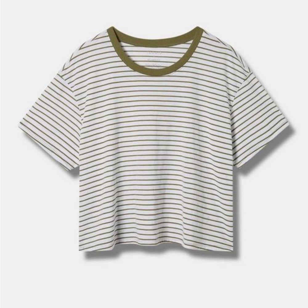 NWT Torrid Relaxed Signature Jersey Crew Neck Crop Tee